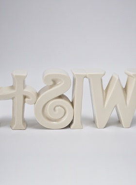 立体愿望陶瓷摆件场景道具