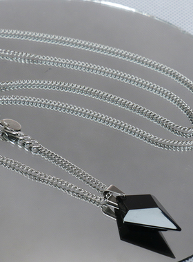 原创设计项链黑曜石项链男男