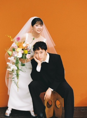 新娘结婚婚纱长款双层简约遮面造型头饰摄影拍照造型高级样片硬纱