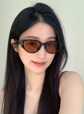 辣妹时髦猫眼墨镜太阳镜女