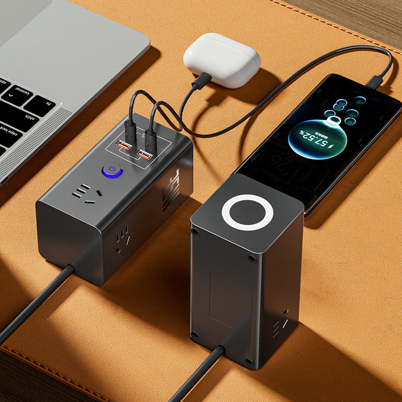 A立式塔形35瓦快充无线充电带USB插座多功能插板插排多插孔接线板,淘宝优惠券,粉丝福利购,淘宝优惠卷