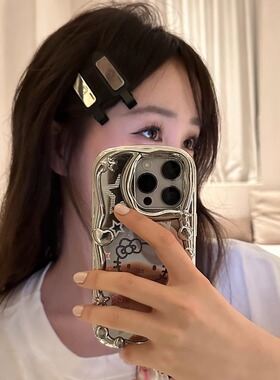笑脸侧边笑脸头饰韩式发夹气质