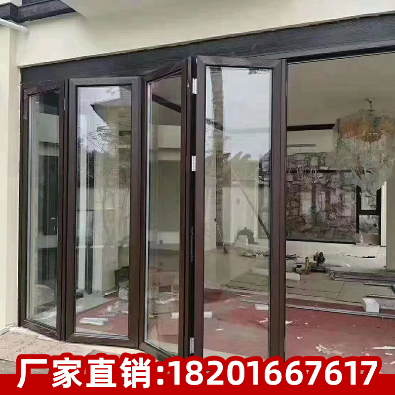 北京肯德基门玻璃门商铺门店铺门餐厅地簧门单元楼宇门折叠门 - 图2