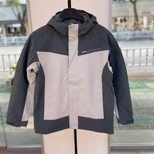 YDZ安踏三合一防泼水外套2025冬男运动户外冲锋衣两件套152547611 - 图0