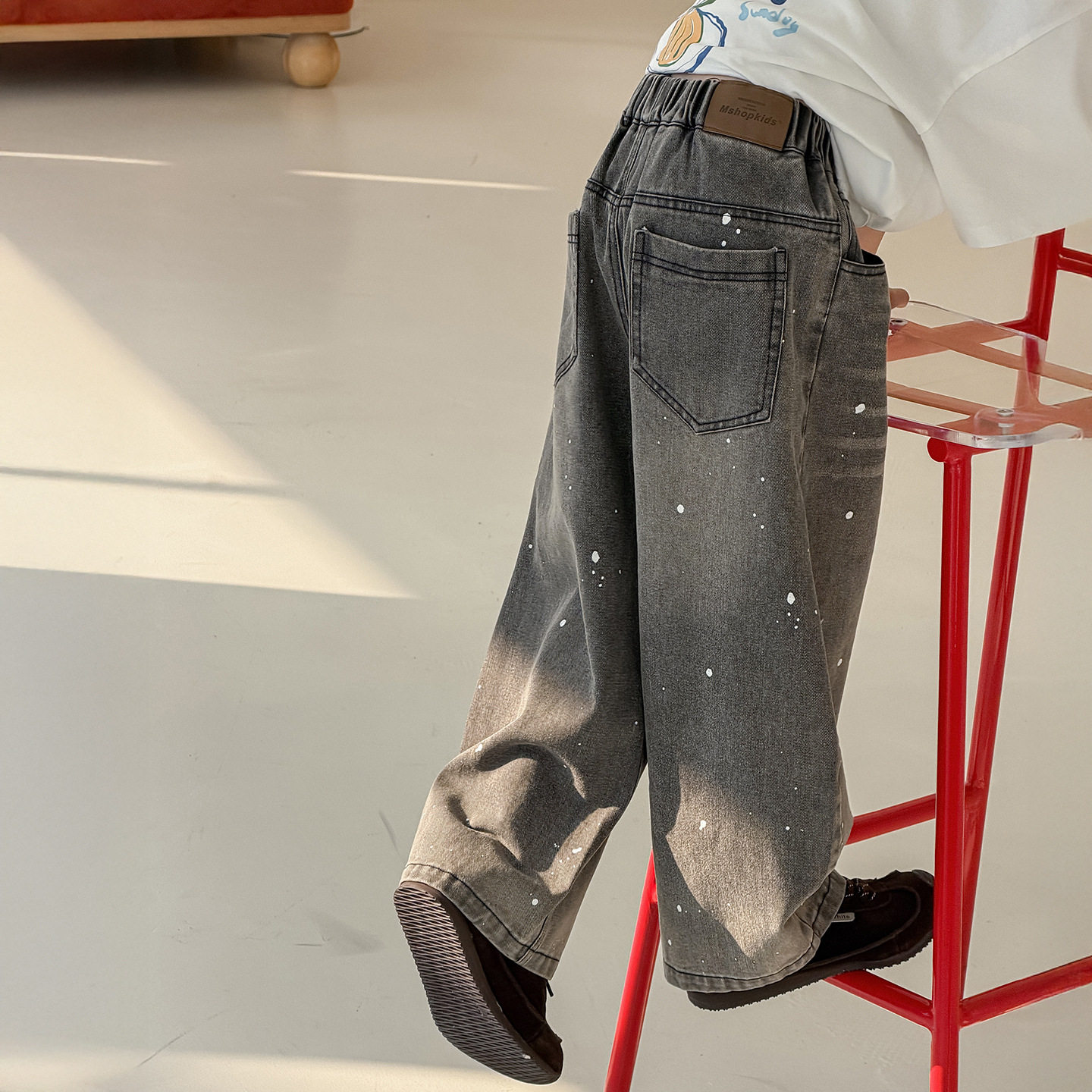 貌貌妈家男童牛仔裤春季2026新款韩版潮范儿童弯刀裤宽松童装裤子,淘宝优惠券,粉丝福利购,淘宝优惠卷