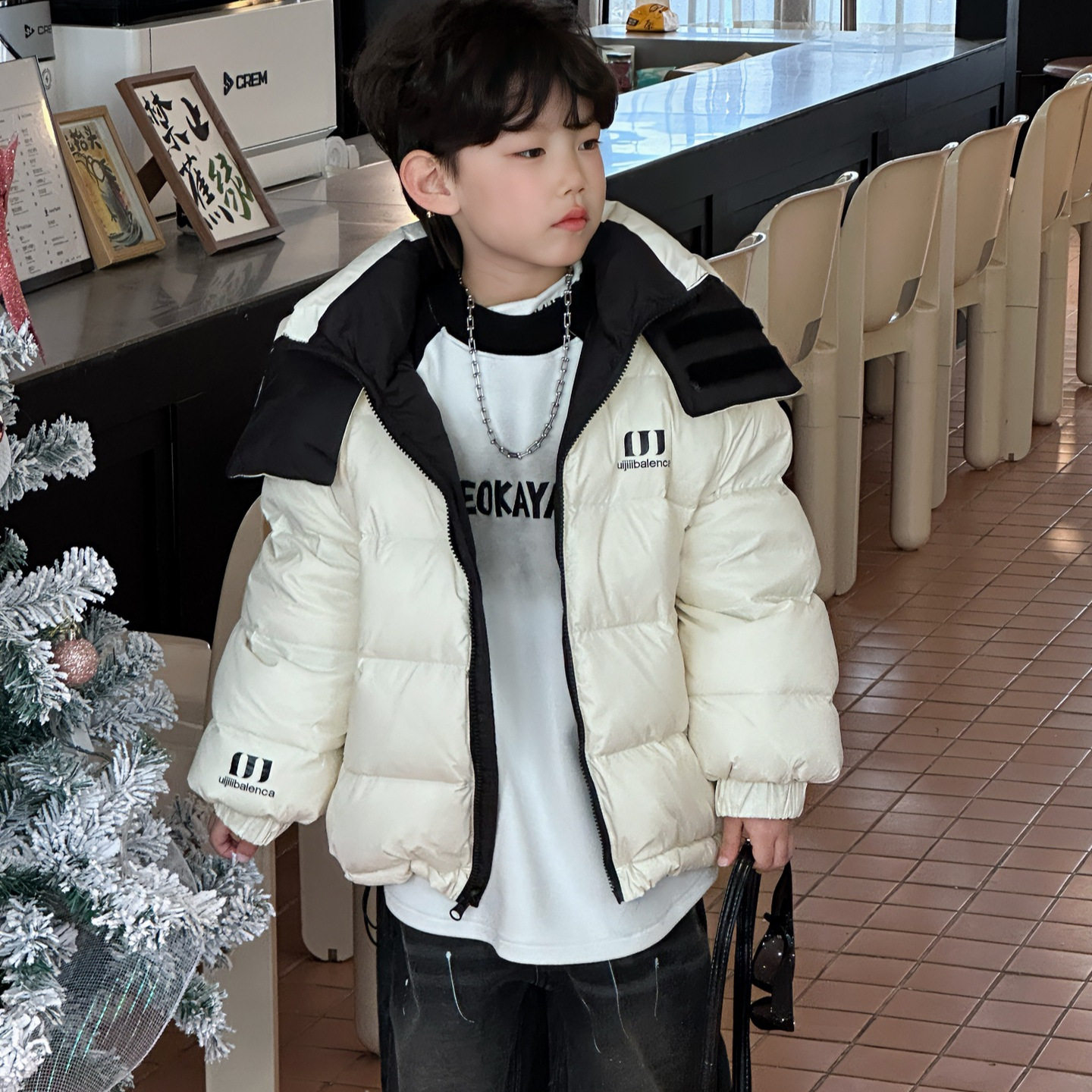 貌貌妈家2025冬季新款韩版儿童加厚棉袄男女童高级感保暖羽绒服潮,淘宝优惠券,粉丝福利购,淘宝优惠卷