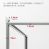 Extremely narrow L-shaped side sliding door shower room with wet and dry separation