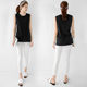 Pure cotton loose sleeveless vest bottoming shirt outer top
