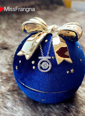 轻奢设计师几何气质可银心跳项链