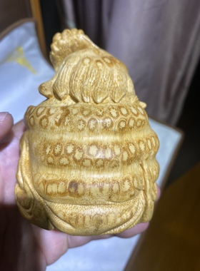 竹根雕人物摆件 刘海儿戏金蟾 手工雕刻 高度约5厘米左右