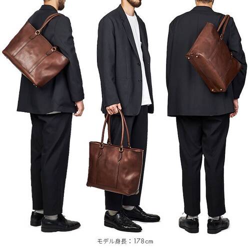 日本制正品 Vasco VS-263TL 牛皮商务休闲单肩包男包背包手提包 - 图2