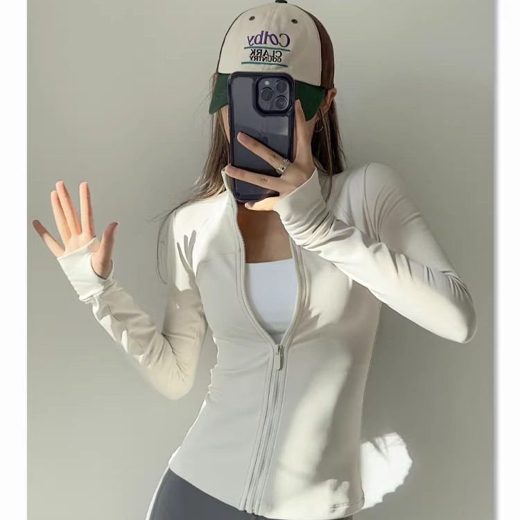 秋冬加绒气质显瘦运动瑜伽外套女拉链跑步健身训练上衣立领瑜伽服,淘宝优惠券,粉丝福利购,淘宝优惠卷