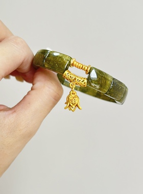 【五行属木】天然沙弗莱手牌新中式女款单圈时尚饰品礼物