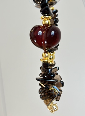 血珀屁桃茶晶随行手串新中式复古多宝水晶手链