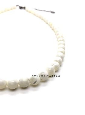 范丞丞机场同款贝壳钛钢项链嘻哈