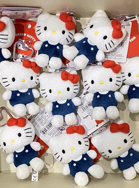 日本kitty智秀同款挂件爱心扣凯蒂猫哈喽公仔蓝猫钥匙扣挂件挂饰