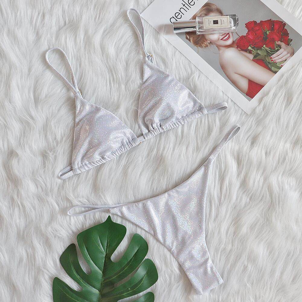 比基尼泳衣女性感三点式新款欧美度假纯色丁字裤低腰时尚沙滩泳装,淘宝优惠券,粉丝福利购,淘宝优惠卷