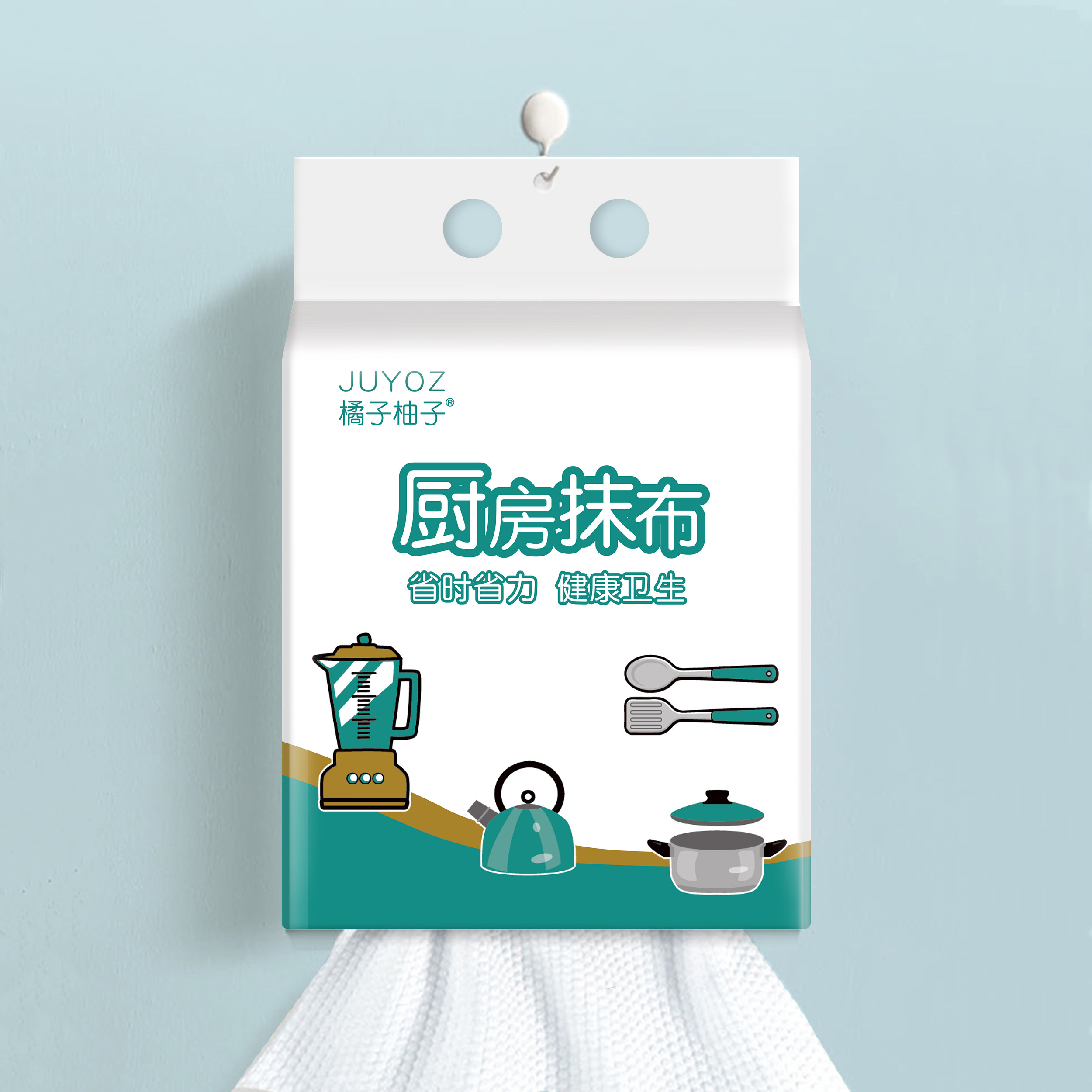 厨房悬挂式懒人抹布不沾油加厚壁挂式一次性厨房抹布抽纸洗碗布,淘宝优惠券,粉丝福利购,淘宝优惠卷