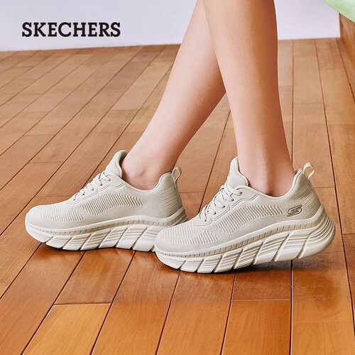 斯凯奇夏季女鞋厚底增高小白鞋休闲耐磨慢跑鞋高回弹软底运动鞋 - 图2