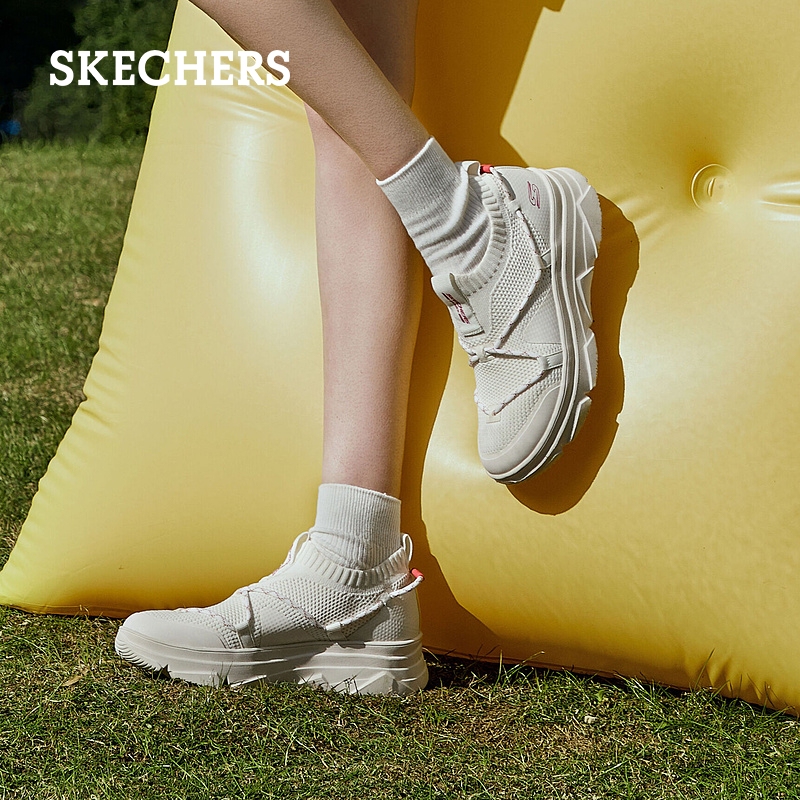 Skechers斯凯奇懒懒鞋夏季女鞋休闲软底缓震回弹运动鞋黑色一脚蹬 - 图2