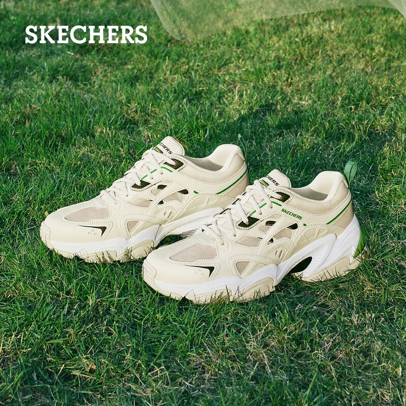 Skechers斯凯奇夏季女男情侣同款机甲鞋二代增高机甲老爹鞋运动鞋 - 图3