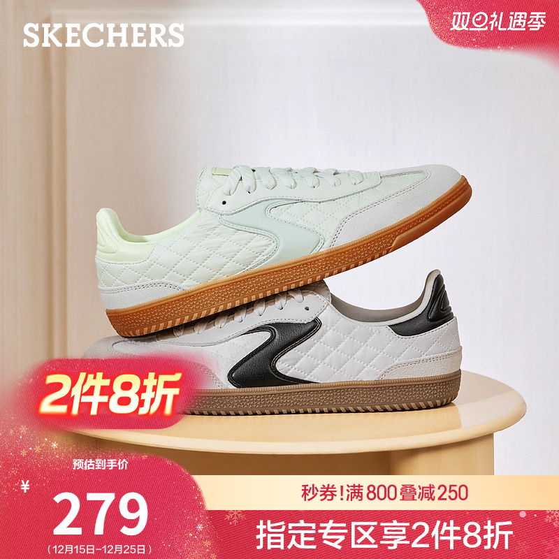 斯凯奇芭蕾德训鞋|2025年新款女鞋休闲运动鞋T头鞋小白鞋时尚板鞋 - 图0