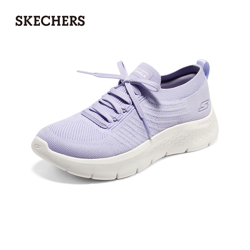 Skechers斯凯奇春夏女鞋网面百搭轻质一脚蹬休闲鞋妈妈鞋健步鞋 - 图3