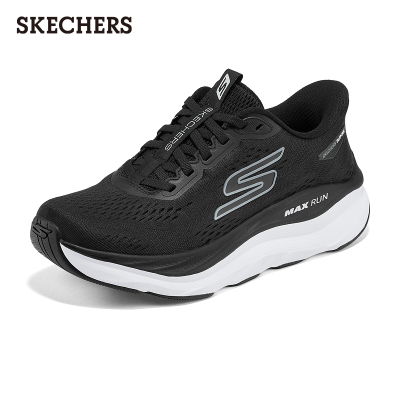 斯凯奇闪穿鞋|秋冬女轻便软底耐磨跑步鞋一脚蹬高回弹休闲运动鞋 - 图3