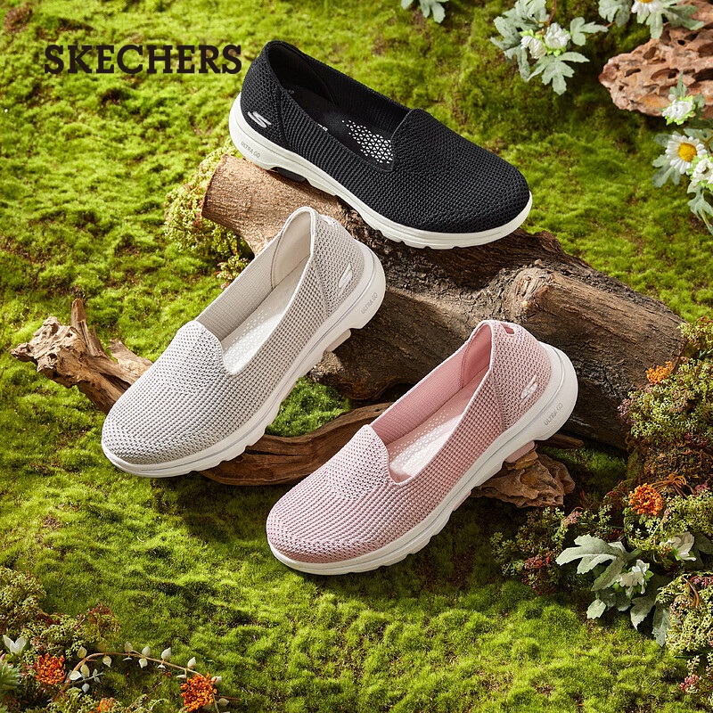 Skechers斯凯奇夏季女鞋健步鞋缓震软底轻便一脚蹬舒适百搭休闲鞋 - 图3