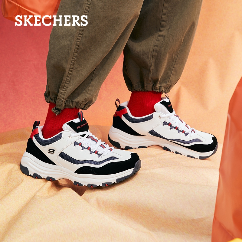 Skechers斯凯奇夏季男鞋经典百搭厚底老爹鞋舒适复古运动鞋休闲鞋-图1