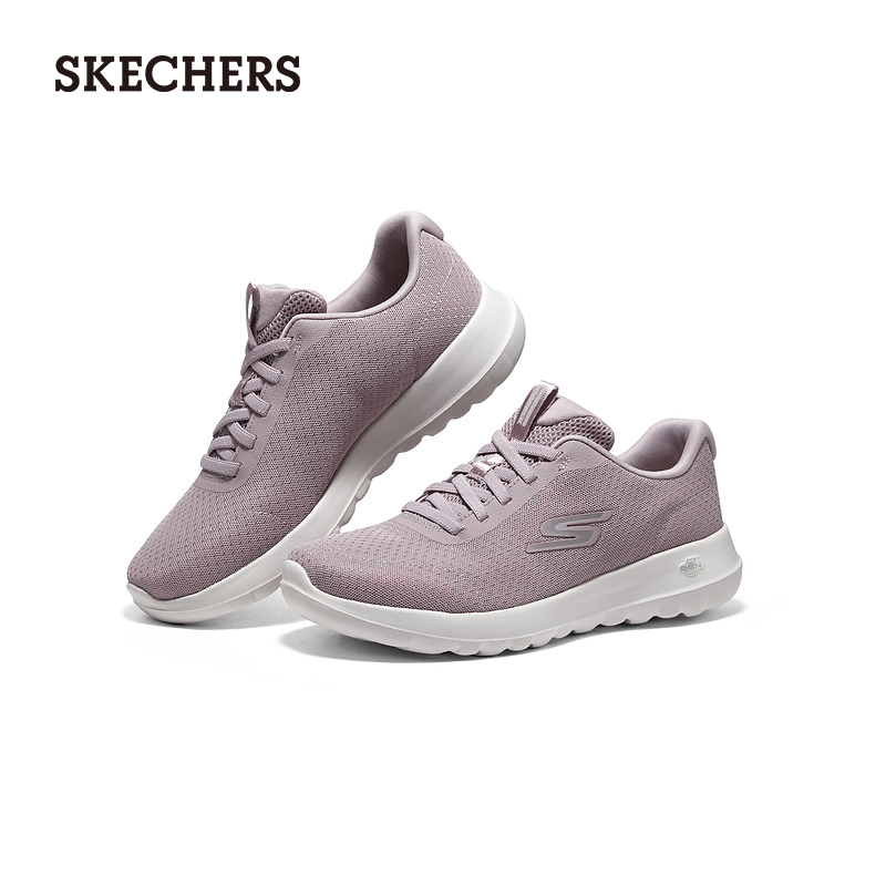 Skechers斯凯奇夏季女鞋轻质一脚蹬健步鞋缓震舒适透气运动休闲鞋-图3