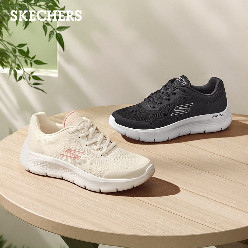 斯凯奇2026春季新款女鞋健步鞋休闲运动鞋舒适透气厚底缓震软底鞋,淘宝优惠券,粉丝福利购,淘宝优惠卷