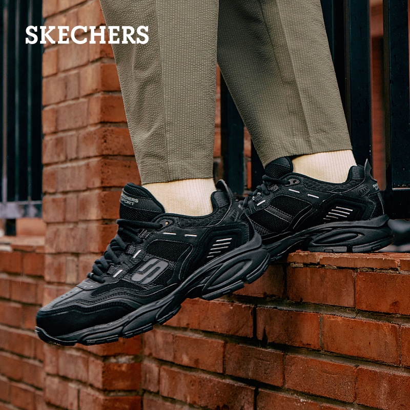 Skechers斯凯奇男鞋夏季复古潮流百搭运动鞋厚底增高老爹鞋休闲鞋