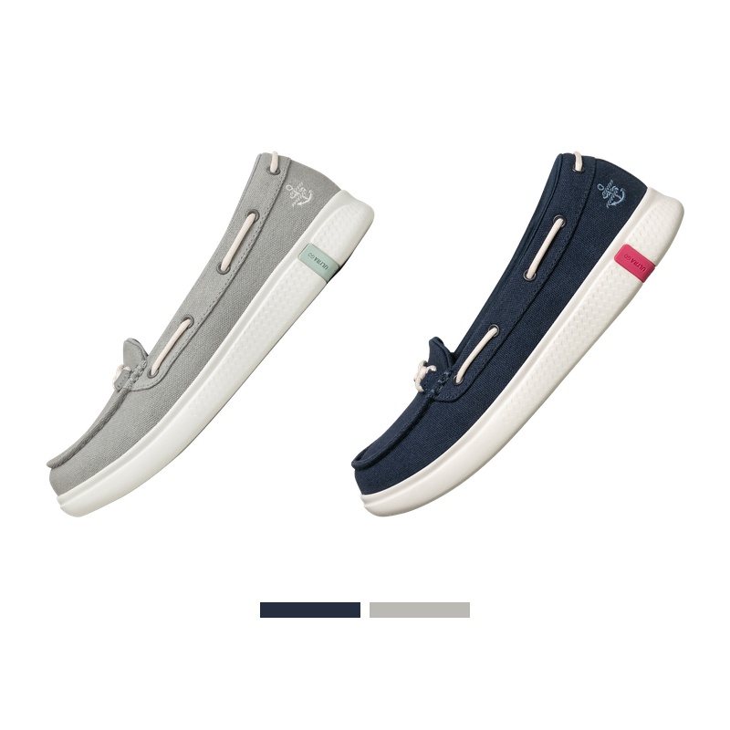 skechers官方旗舰店Skechers斯凯奇新款一脚蹬懒人鞋帆布休闲鞋女士乐福鞋1361603