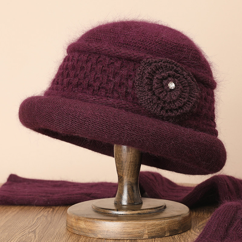 中老年人妈妈帽子女士冬季保暖老太太奶奶加绒加厚针织毛线帽姥姥,淘宝优惠券,粉丝福利购,淘宝优惠卷
