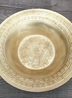 加厚洗脸结婚镇宅仿古风铜盆