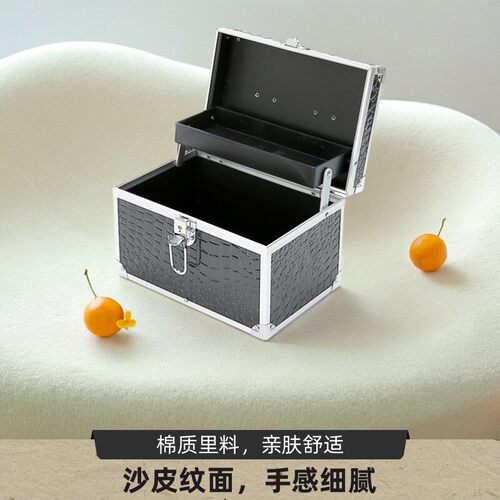 黑色酒店足浴技师工具箱化妆箱桑拿水疗保健手提足疗工具箱 - 图1