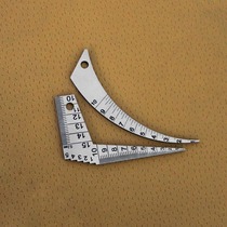 Horn clearance ruler 1-15mm sedimensioning crescent sedimensioning angle ruler 1-10mm aperture ruler measuring hole inner diameter