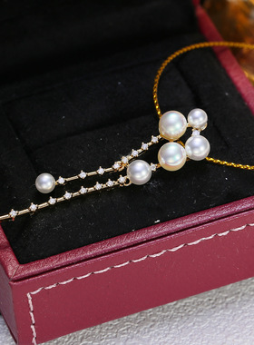 DIY配件S925纯银经典珍珠吊坠空