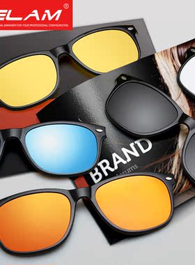 特莱玛两用套镜近视偏光太阳镜女吸磁铁夹片墨镜近视眼镜架男开车