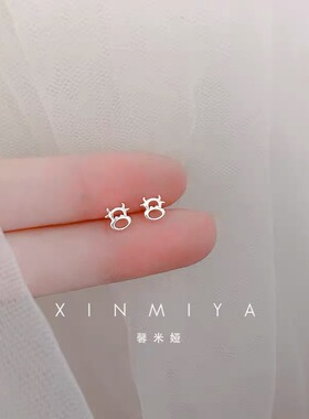 设计感耳环耳饰银耳钉