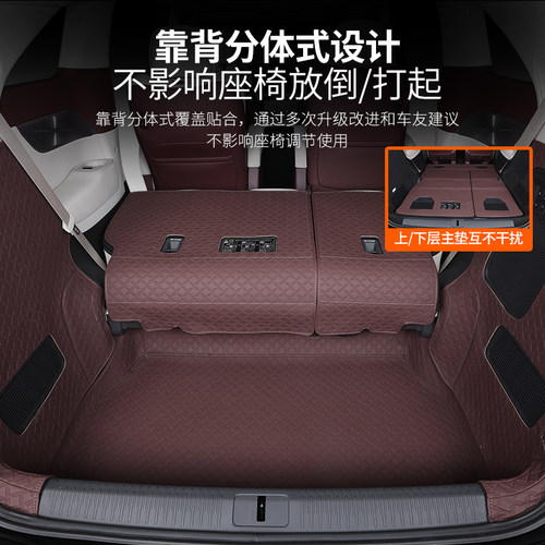 小鹏X9增程版全包围后备箱垫改装X9专用尾箱垫子内饰配件汽车用品 - 图2