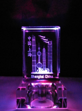 上海东方明珠水晶模型办公纪念品