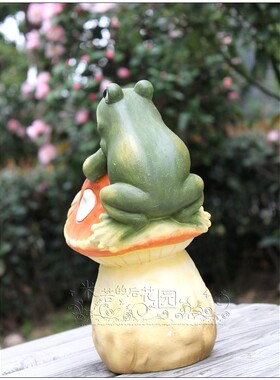 外贸田园风蘑菇春意盎然小青蛙