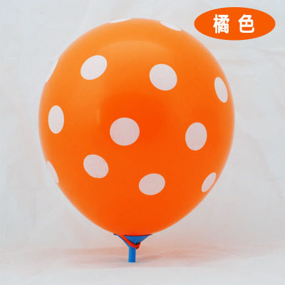 12寸加厚气球圆点波点斑点拍照婚庆礼品派对生日装饰气球包邮 - 图1