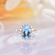 Millais Jewelry 18k gold ring with aquamarine