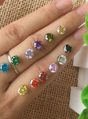 锆石diy宝石圆形手缝钻