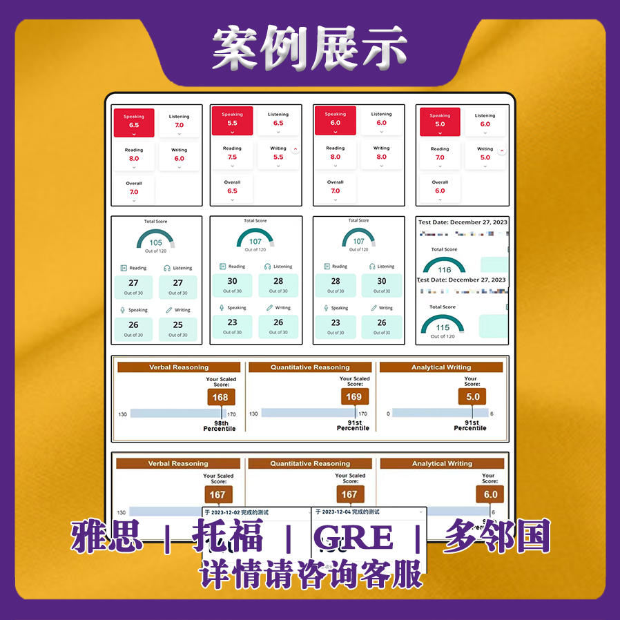 雅思托福家考GRE pte SAT ACT AP家庭版多邻国真口语考团留学提分 - 图3