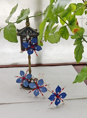 古风缠花花钿发饰发簪