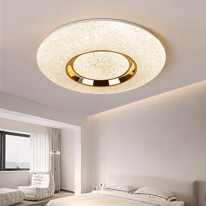 现代简约轻奢卧室灯水晶石主卧吸顶灯2024新款玄关过道走廊客厅灯 - 图3